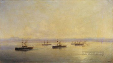 Flota en Sebastopol 1890 Romántico Ivan Aivazovsky ruso Pinturas al óleo